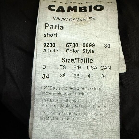 Cambio Jeans Vintage Leopard Print Parla Jeans Size 34D New With Tags - Picture 11 of 15